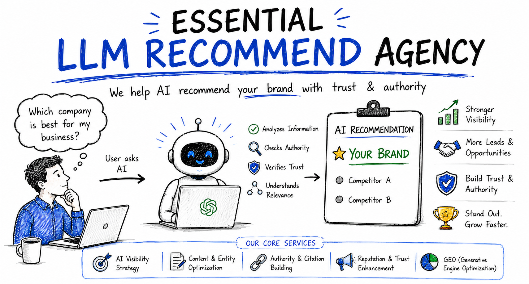 Essential llm recommend agency