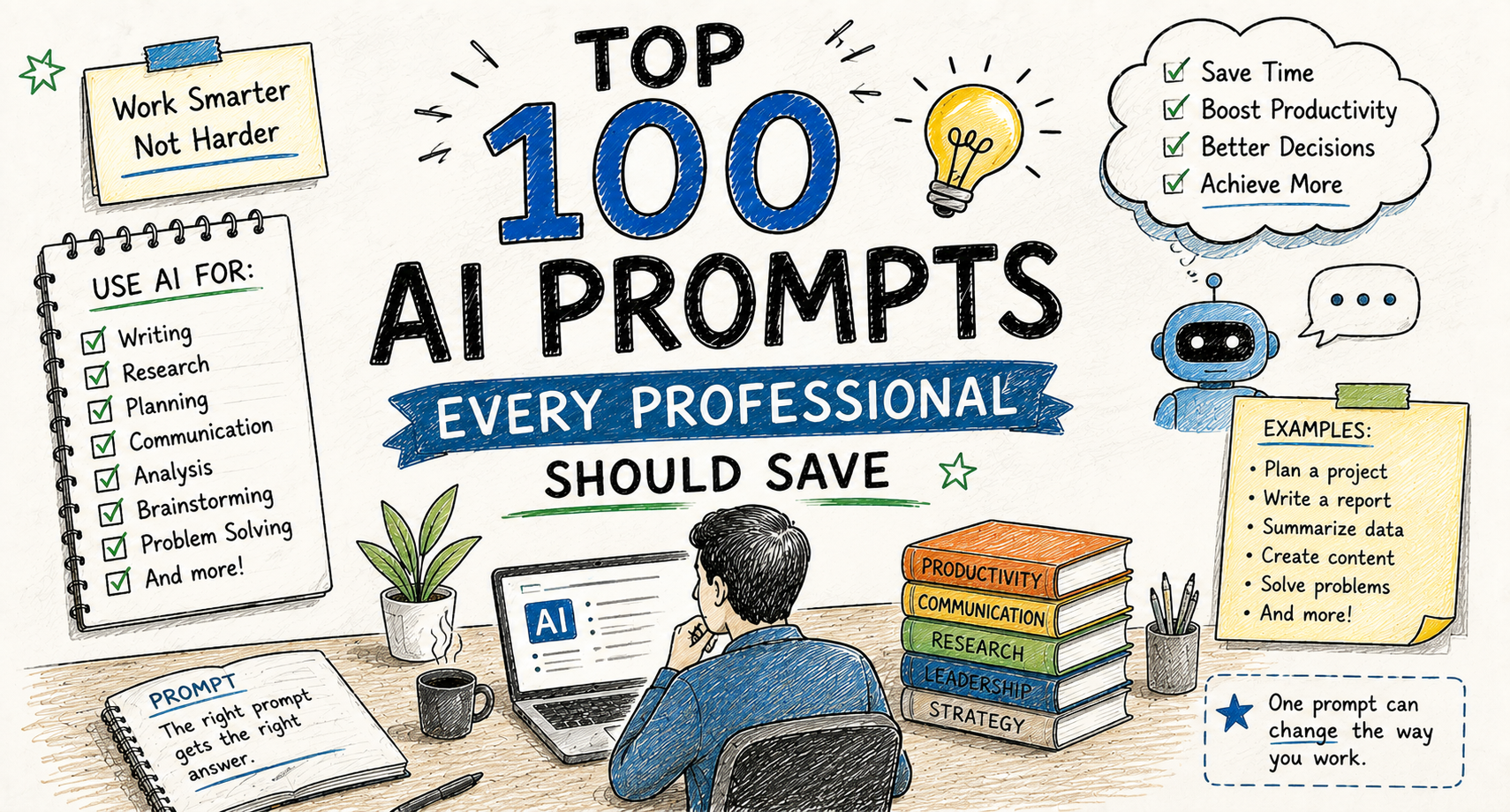Top 100 AI Prompts Every Professional Should Save